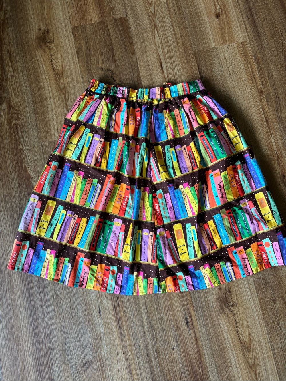 Like New ModCloth Book Print Library Women's Skirt- XS